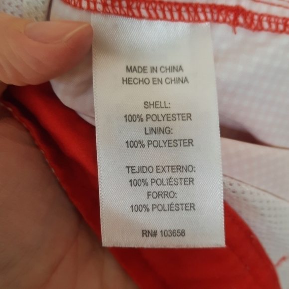 Ibiza Ocean Club Red Picnic Gingham Swim Shorts 34 - Picture 4 of 7